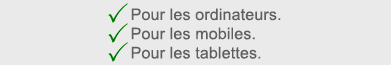 Compatible pour les mobiles